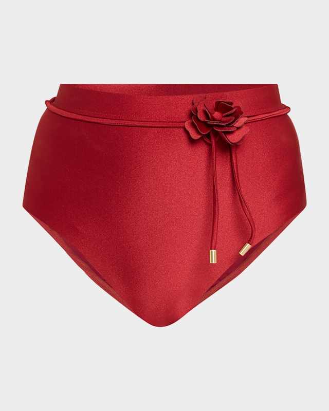 Cascadian Flower High-Waist Bikini Bottoms